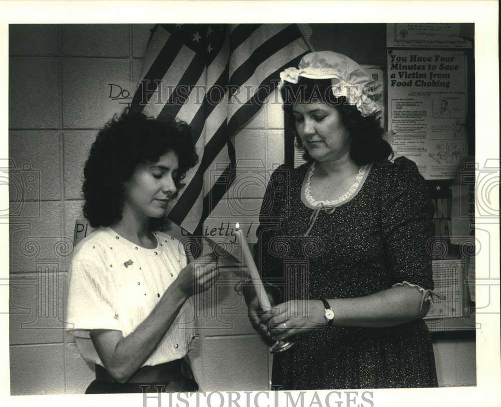 1987 Press Photo The St Bernard Chapter of the International Reading Association - Historic Images