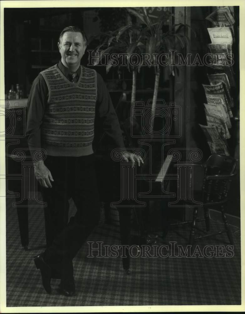 1989 Press Photo Karl Koenig to speak on The History of Lake Pontchartrain Jazz - Historic Images