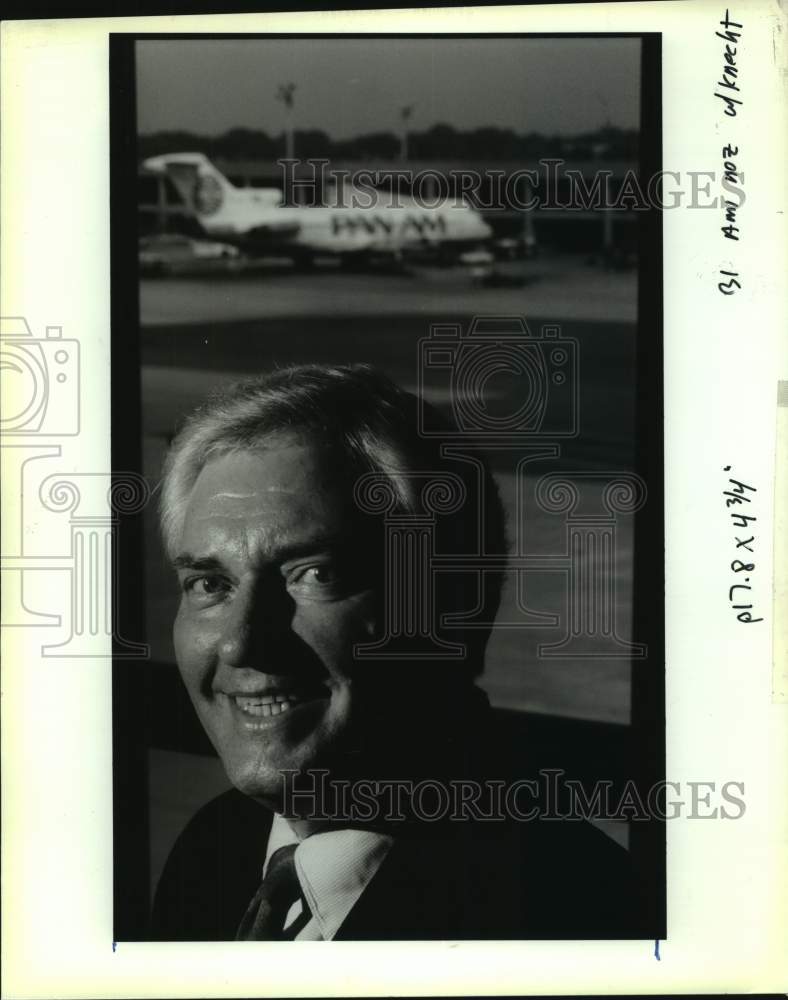 1991 Press Photo Joe Knecht, New Orleans Aviation Board chairman - Historic Images