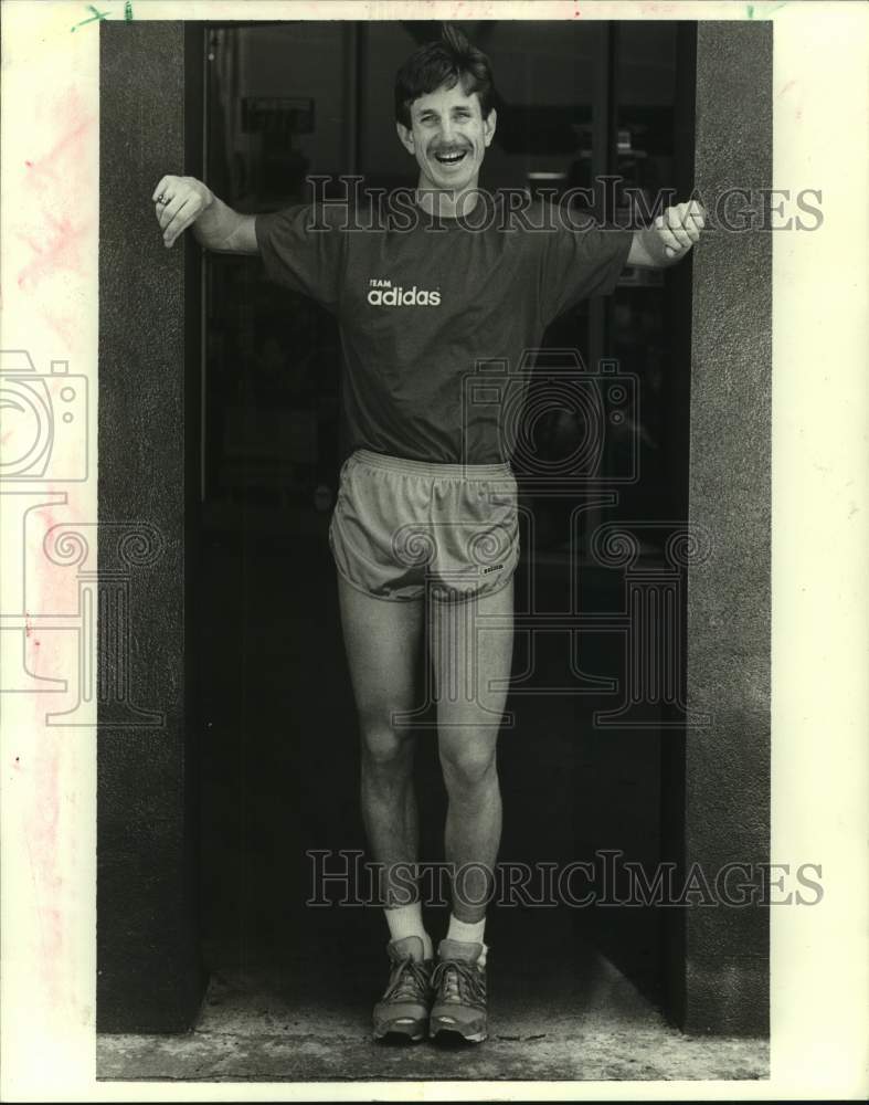 1987 Press Photo Marathon Runner Fred Klinge - Historic Images