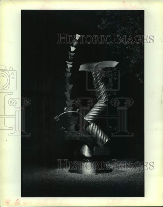 1990 Press Photo Lithely Verdant Gravity Fritz by artist Steven Kline - Historic Images