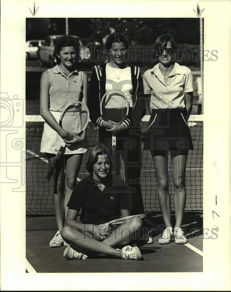 1979 Press Photo Teninis players Meg Meurer, Jana Dunn and others - nob52172 - Historic Images