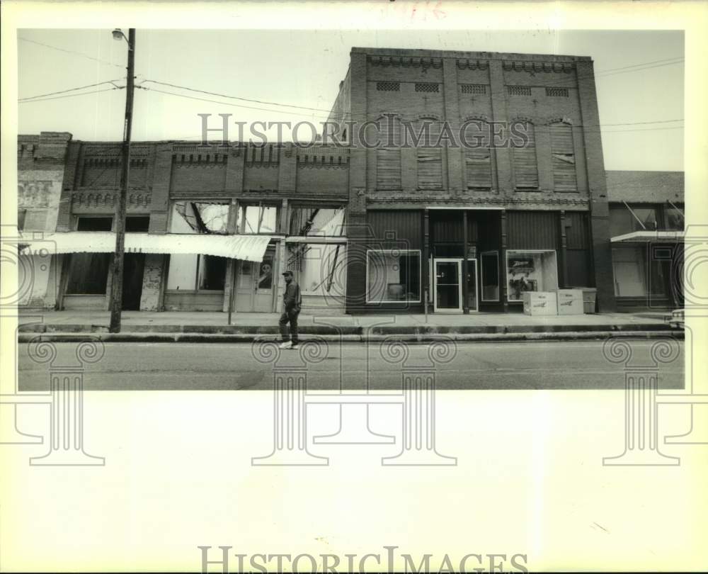 1989 Press Photo The battered downtown of Lake Providence - Historic Images