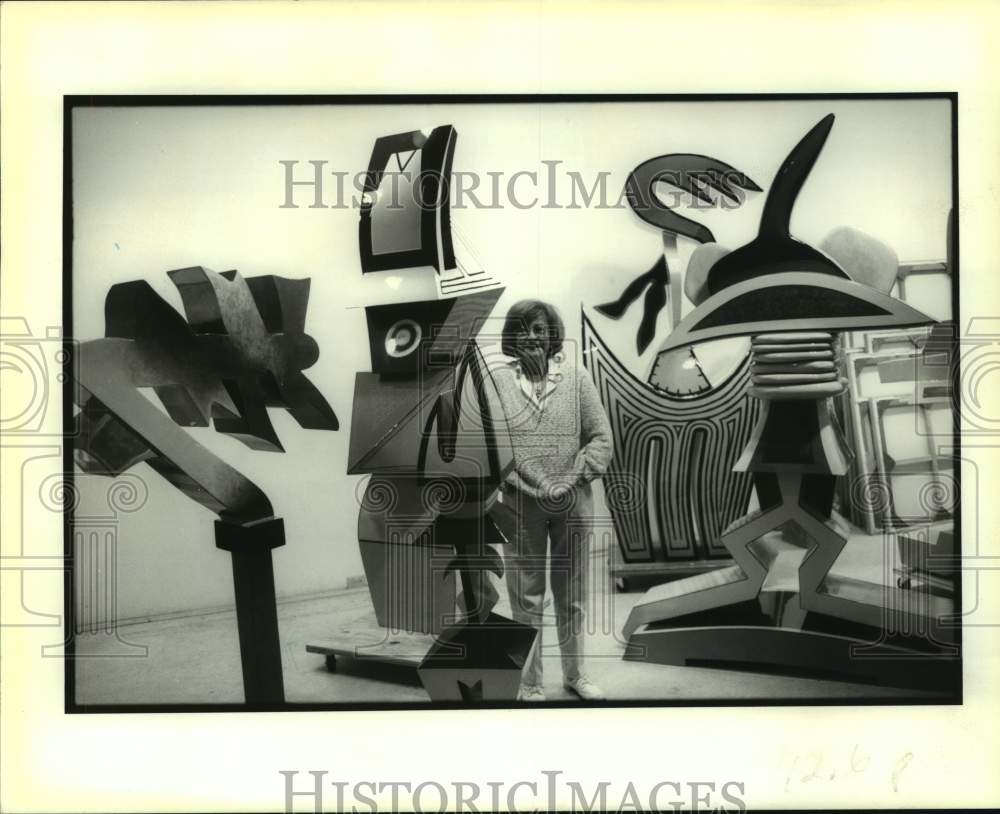 1993 Press Photo Ida Kohlmeyer pictured in her studio - Historic Images