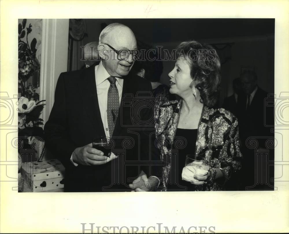 1992 Press Photo Dr. Morris Klinger and Carole McGinty at the Heart Ambassadors - Historic Images