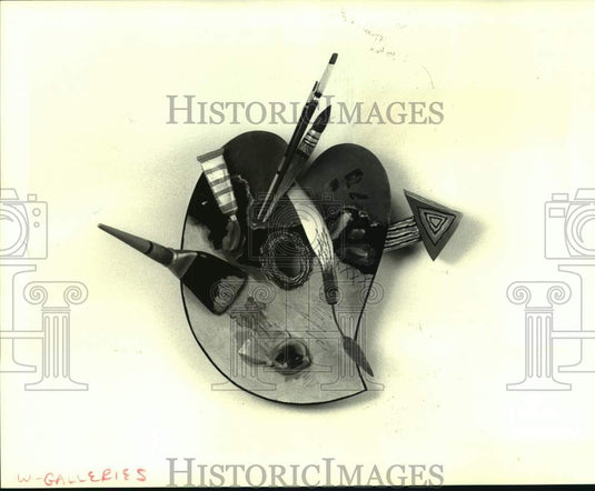 1990 Press Photo Ida Kohlmeyer's work for Contemporary Arts Center's exhibition - Historic Images
