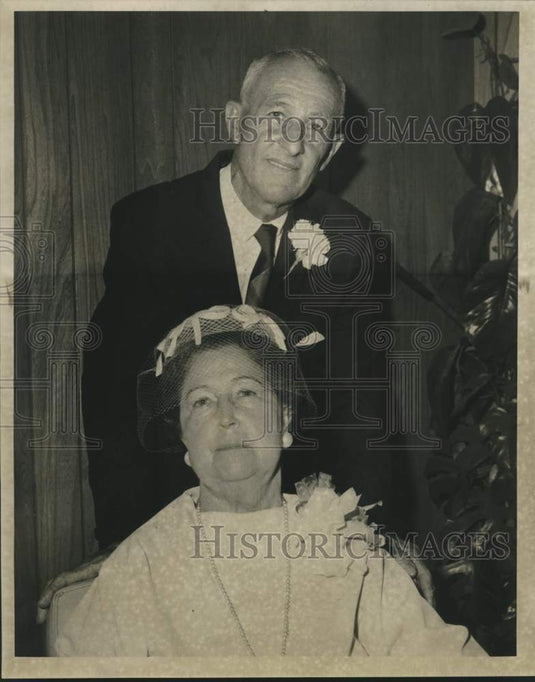 1968 Mr. and Mrs. Stanley Henning's 50th wedding anniversary-Historic Images