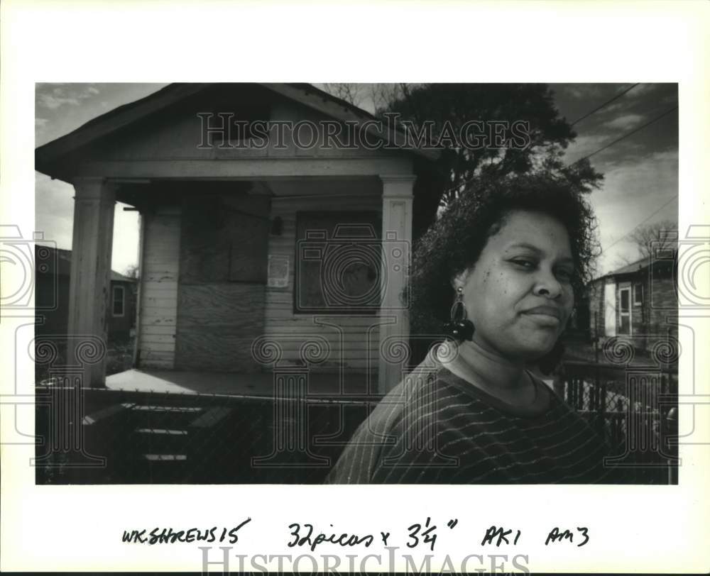 1993 Press Photo Community activist Bernadette Jackson in Shrewsbury - Historic Images