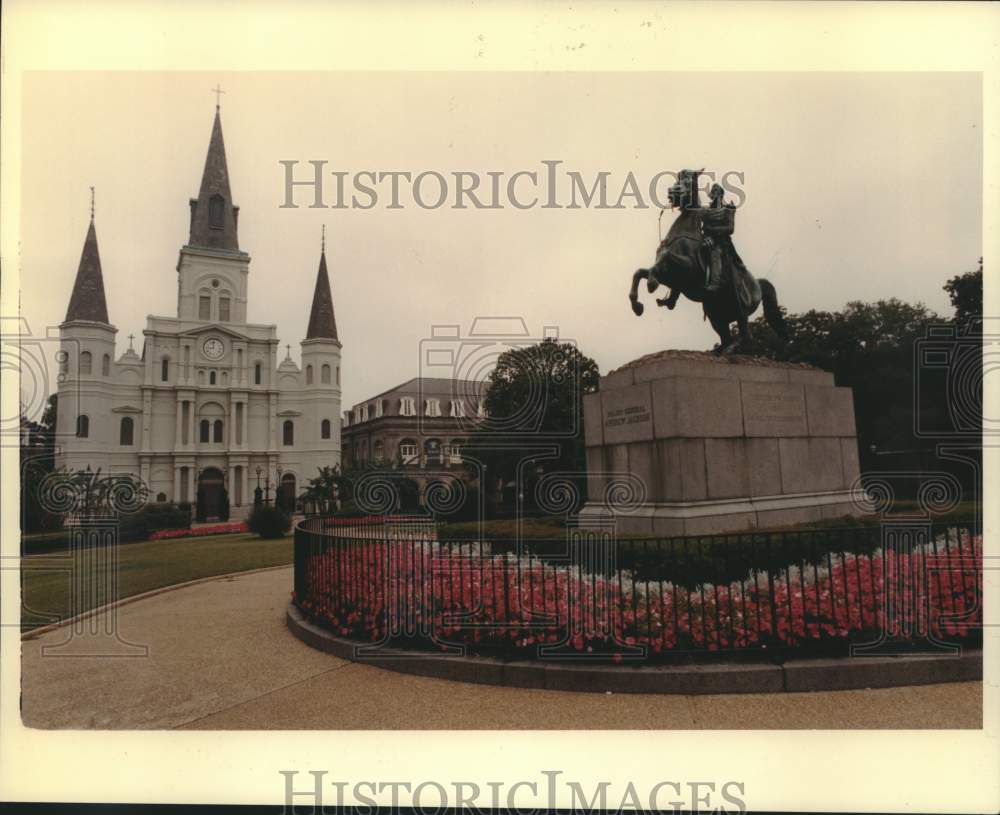 1995 Andrew Jackson Statue on Jackson Square - Historic Images