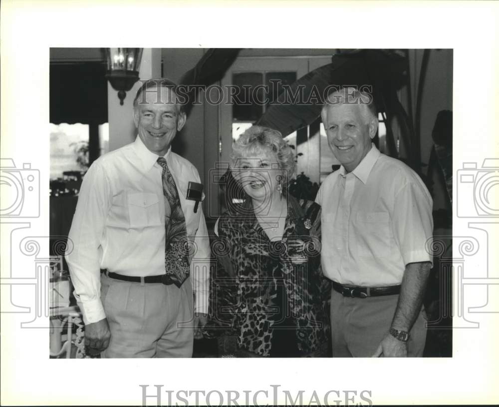 1994 Press Photo Sen. Bennett Johnson, Diane &amp; Joe Mackenzie at Audubon Affair - Historic Images