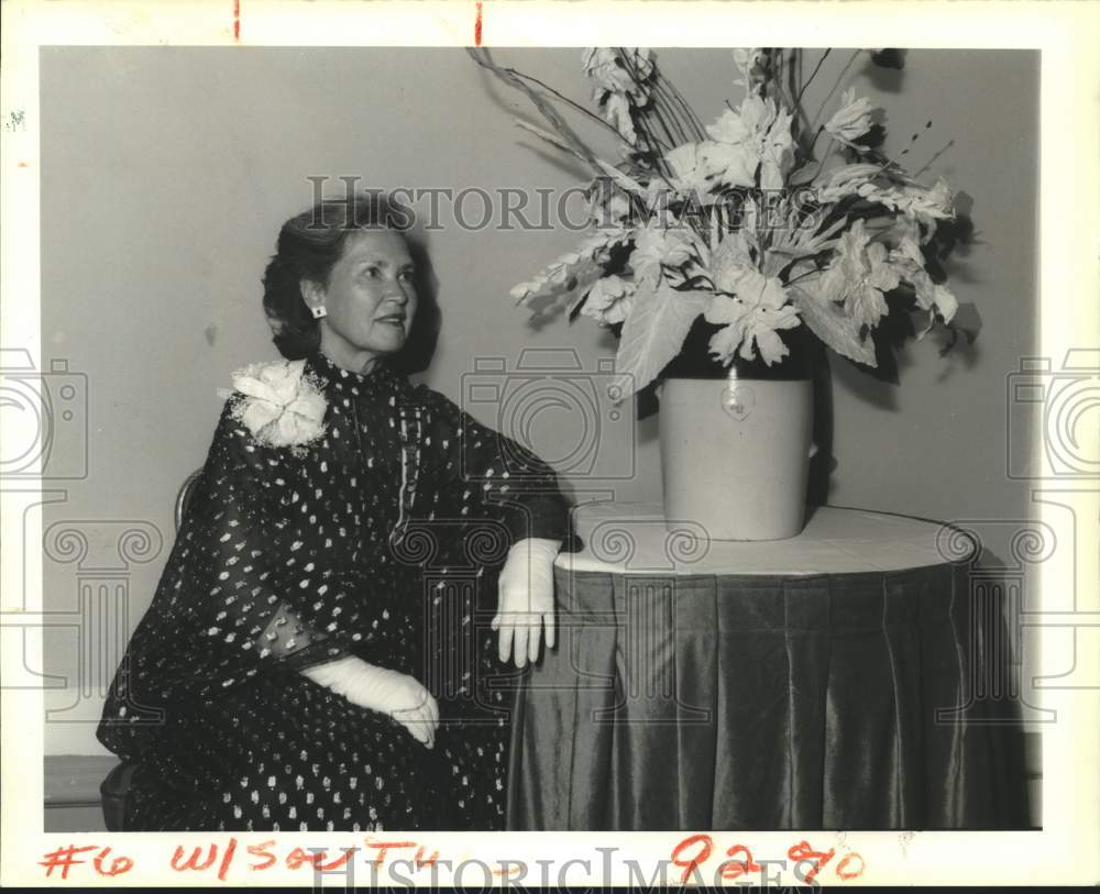 1990 Press Photo Ann Kennedy at the Daughters of American Revolution Dinner - Historic Images