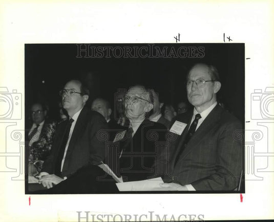 1989 Press Photo Justices in a conference at the Sheraton Hotel - Historic Images