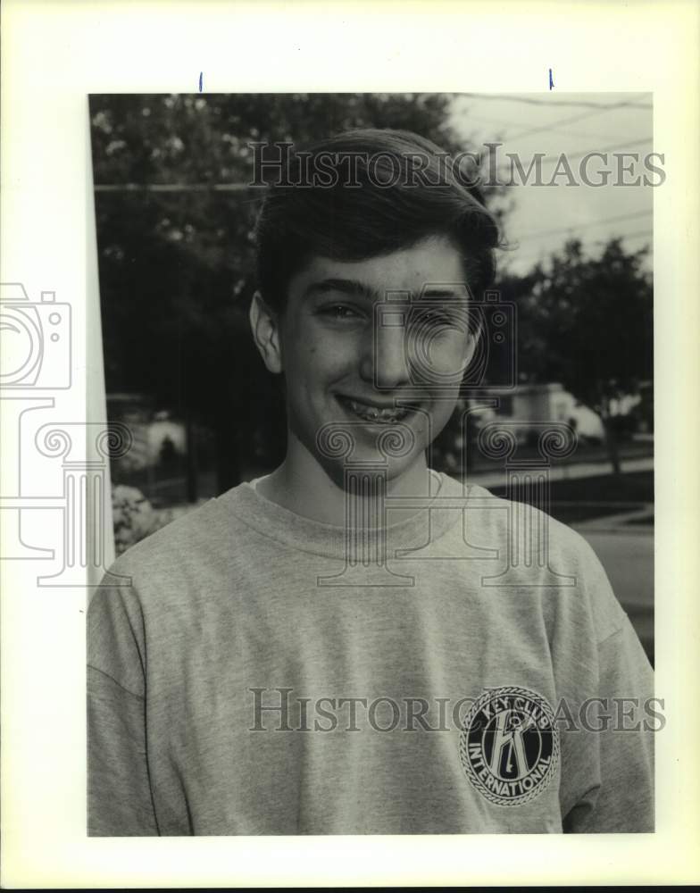 1990 Press Photo Danny LeBlanc, Senior, Brother Martin High School - Historic Images