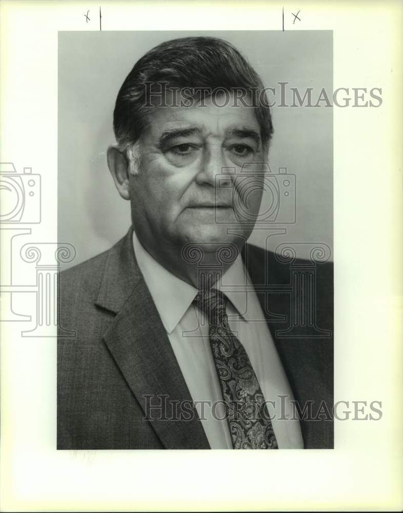 1990 Press Photo Incumbent Kenner Police Chief Sal Lentini. - Historic Images