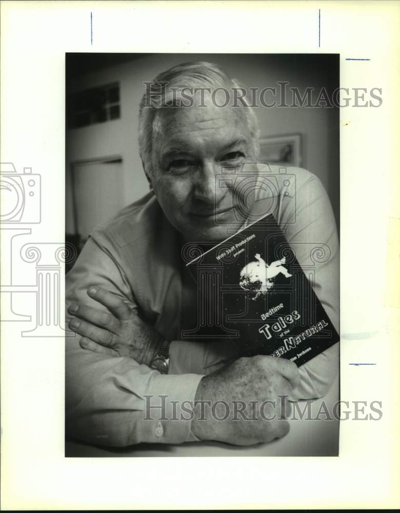 1992 Press Photo Jim Jackson, author of Bedtime Tales of the Supernatural - Historic Images