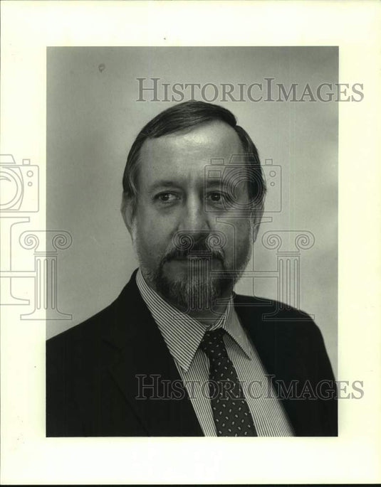 1987 Press Photo Ronald C. Lease, finance professor at Tulane University - Historic Images