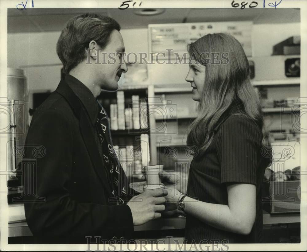 1974 NOPD narcotics division officer Carol Lentz and husband David - Historic Images