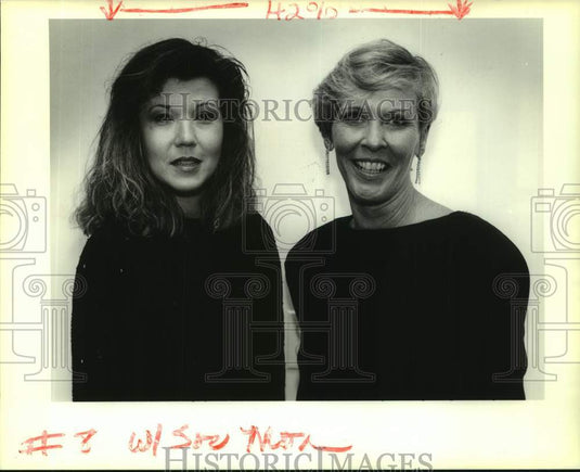 1991 Press Photo Kim Lennox, Pat Hemenway at Benefit for St. Paul's School - Historic Images
