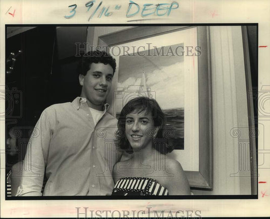 1990 Press Photo William Lavis, Deirdre McGlinchey at Debutante party - Historic Images