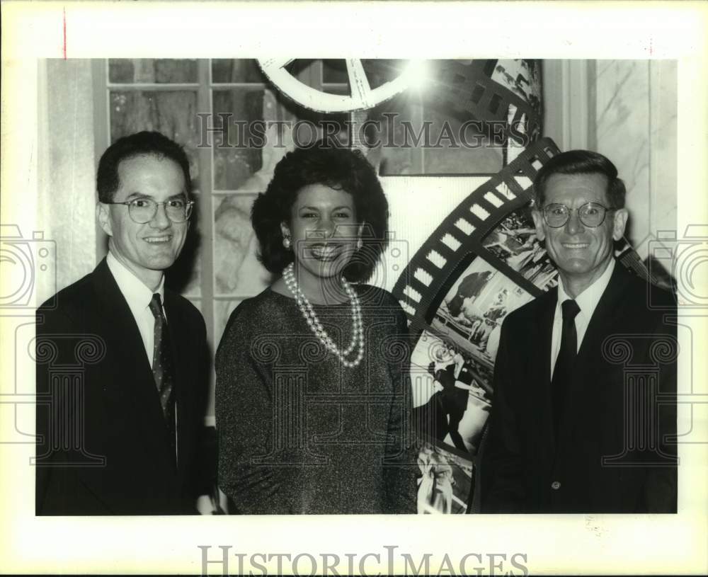 1993 John Devlin, Hoda Kotb, Br. Ivy LeBlanc at Br. Martin Auction - Historic Images