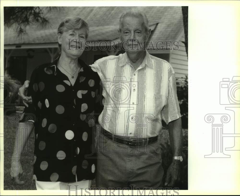 1992 Press Photo Susan and Adrian Lazarre, seniors - Historic Images