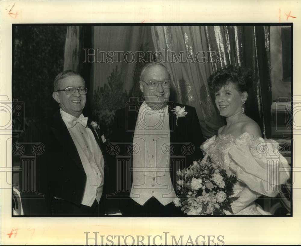 1991 Press Photo Eben Watkins, George Lebeuf, Adrienne Richard at Olympians - Historic Images