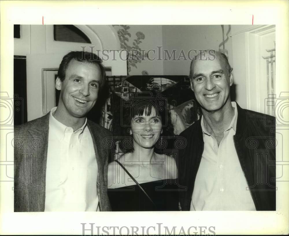 1994 Press Photo Newmann Party - Jay and Sally Lapeyre, Scott McLeod - Historic Images