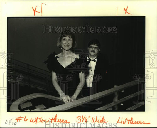 1989 Press Photo Jane and Mark Landry at the Alpha Awards. - Historic Images