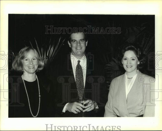 1993 Press Photo Christina & John Fay with Rose LeBreton, Garden District Party - Historic Images