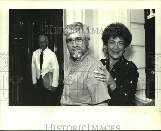 1993 Press Photo Emile Minor & Patti Young at William Least Heat-Moon Party - Historic Images