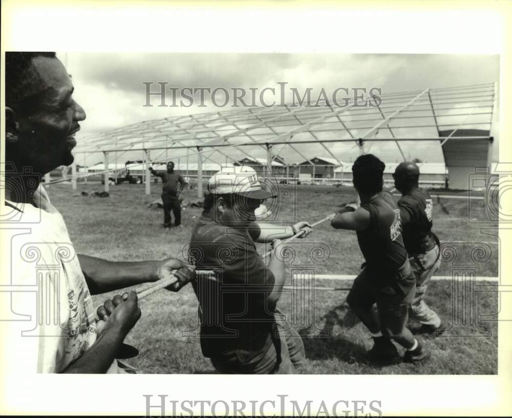 1994 Press Photo Contemporary jazz tent- Louisiana Jazz and Heritage Festival - Historic Images