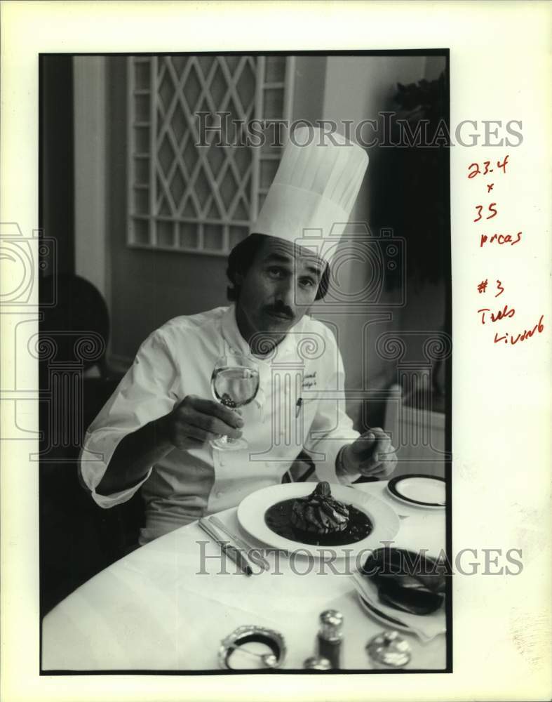 1990 Press Photo Chef Marjan Lesnik - Historic Images