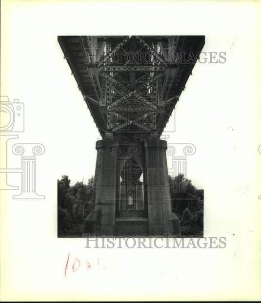 1991 Press Photo Road construction projects, Huey P. Long bridge - Historic Images