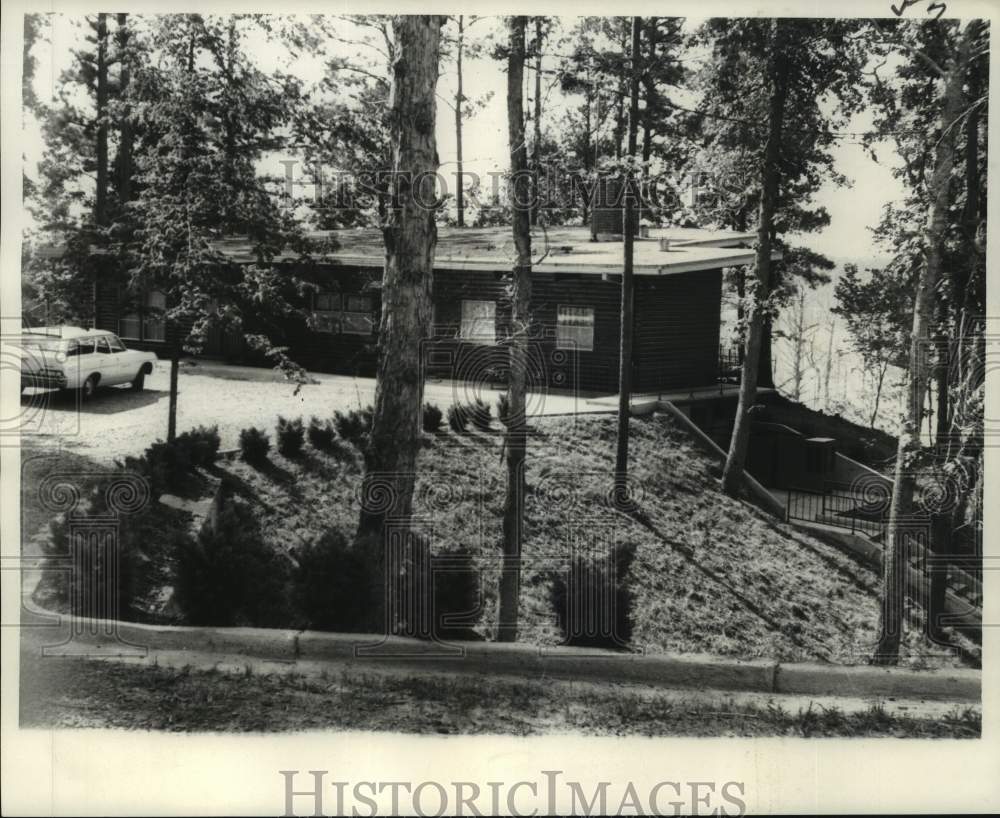 1967 Press Photo Louisiana Tech Lodge-classroom on hillside at Ruston- Historic Images