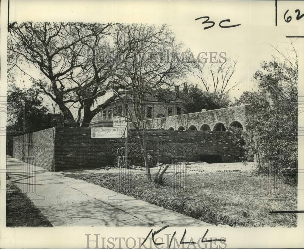 1966 Press Photo Exterior view of Thomas Lemann&#39;s house at 6020 Garfield-Historic Images