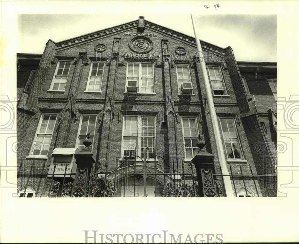 1980 Exterior view of McDionogh School No. 7 at 1111 Milan - Historic Images