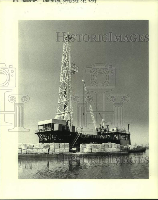 1987 Press Photo LOOP- Oil Industry: Louisiana Offshore Oil Port - Historic Images