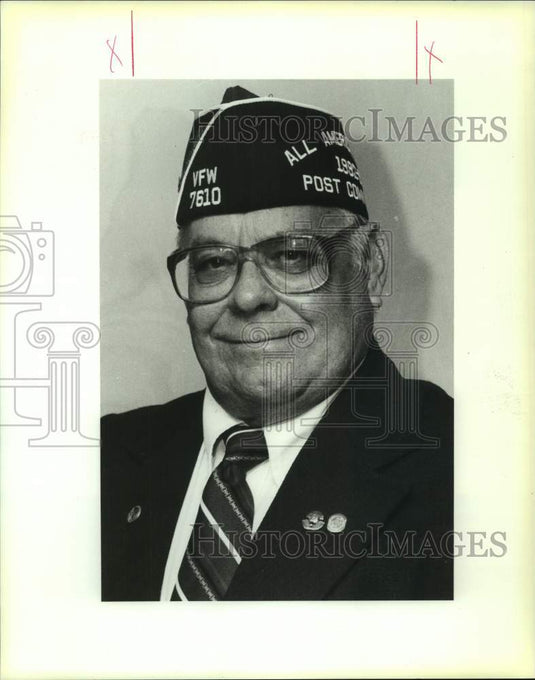 1993 Press Photo Roy Letort won the Veterans of Foreign Wars awards. - Historic Images