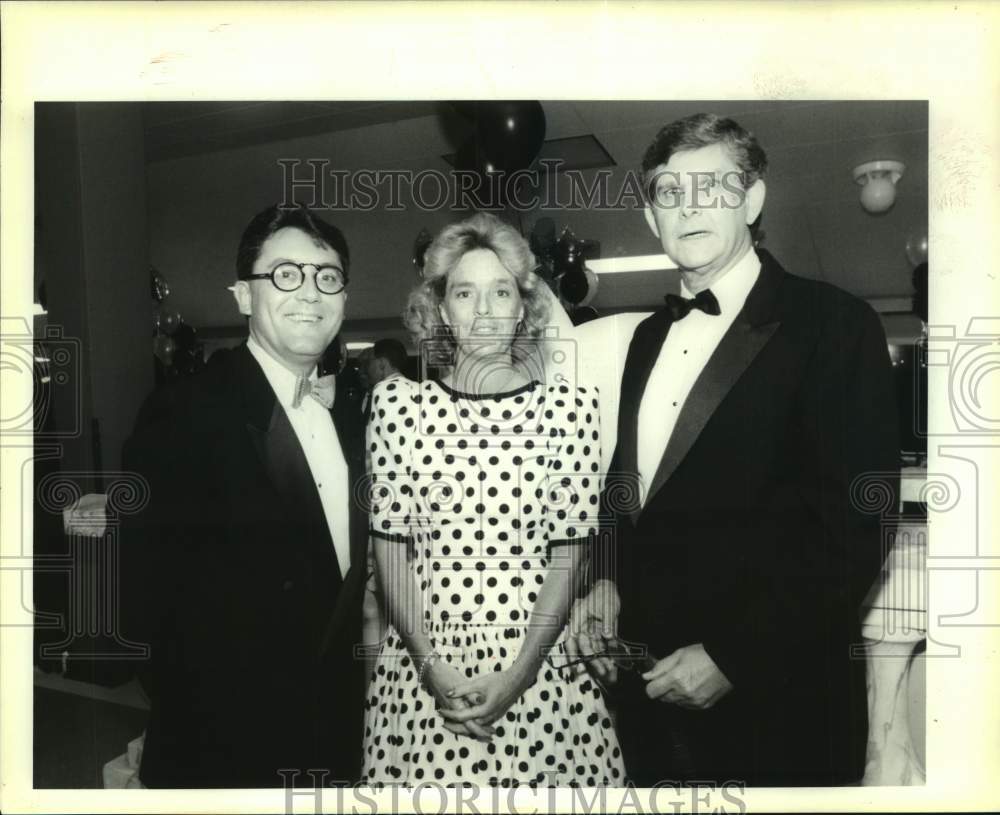 1991 Press Photo Marc Leunissen, Robin Houston, Bob Contois- Black &amp; White Event - Historic Images