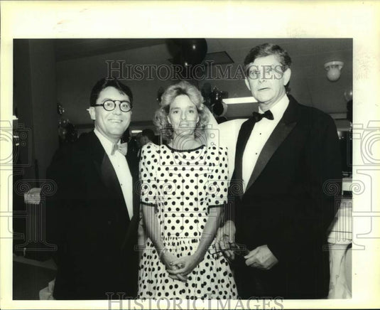 1991 Press Photo Marc Leunissen, Robin Houston, Bob Contois- Black & White Event - Historic Images