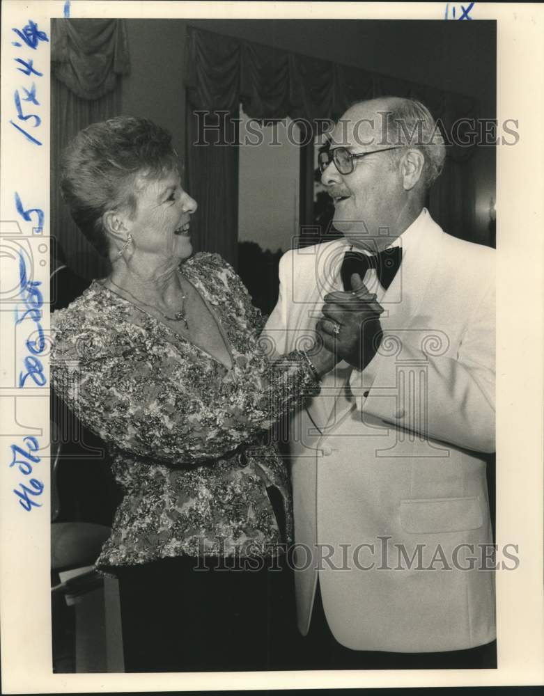 1991 Press Photo Ina &amp; Nils Lindbloom at Let&#39;s Dance Club - Historic Images