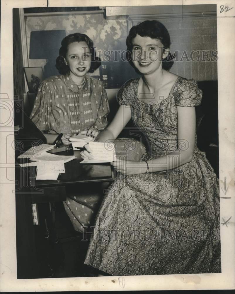 1952 Joan Durland and Mrs. Arthur L. Lowe Jr.-Historic Images