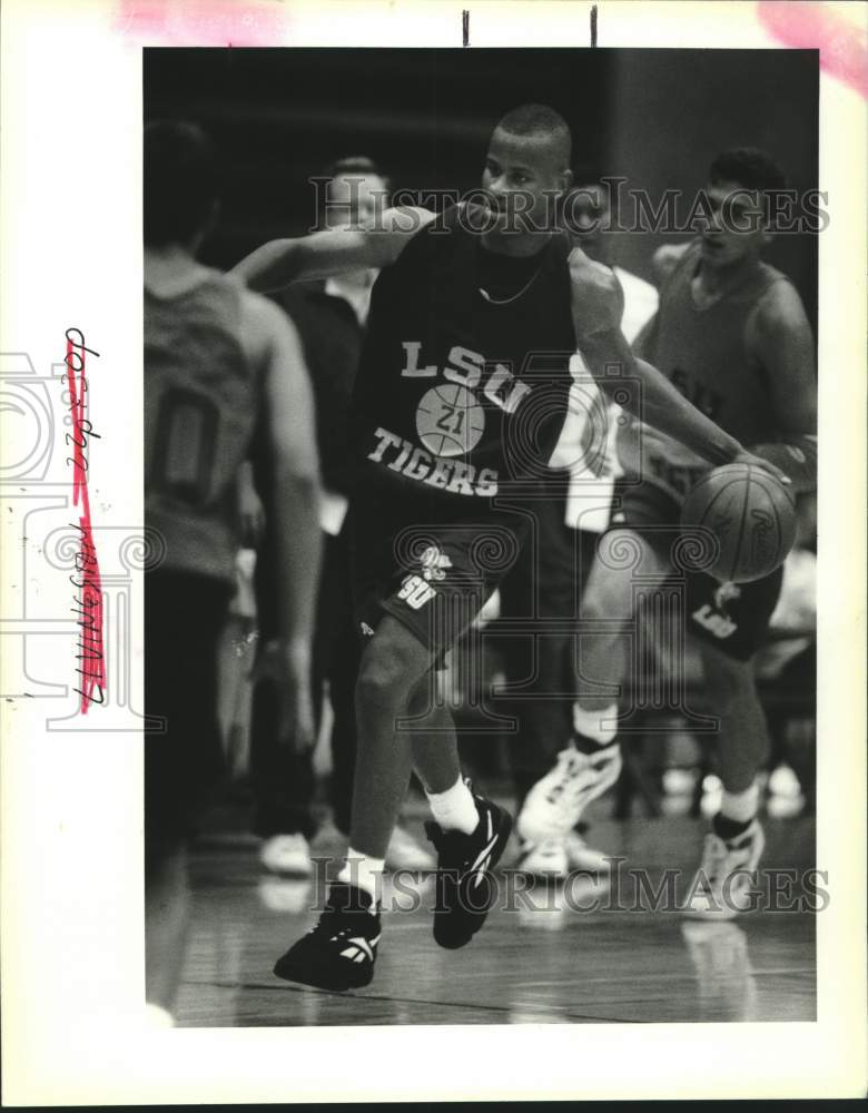 1994 Press Photo Basketball - LSU basketball player Randy Livingston at practice - Historic Images