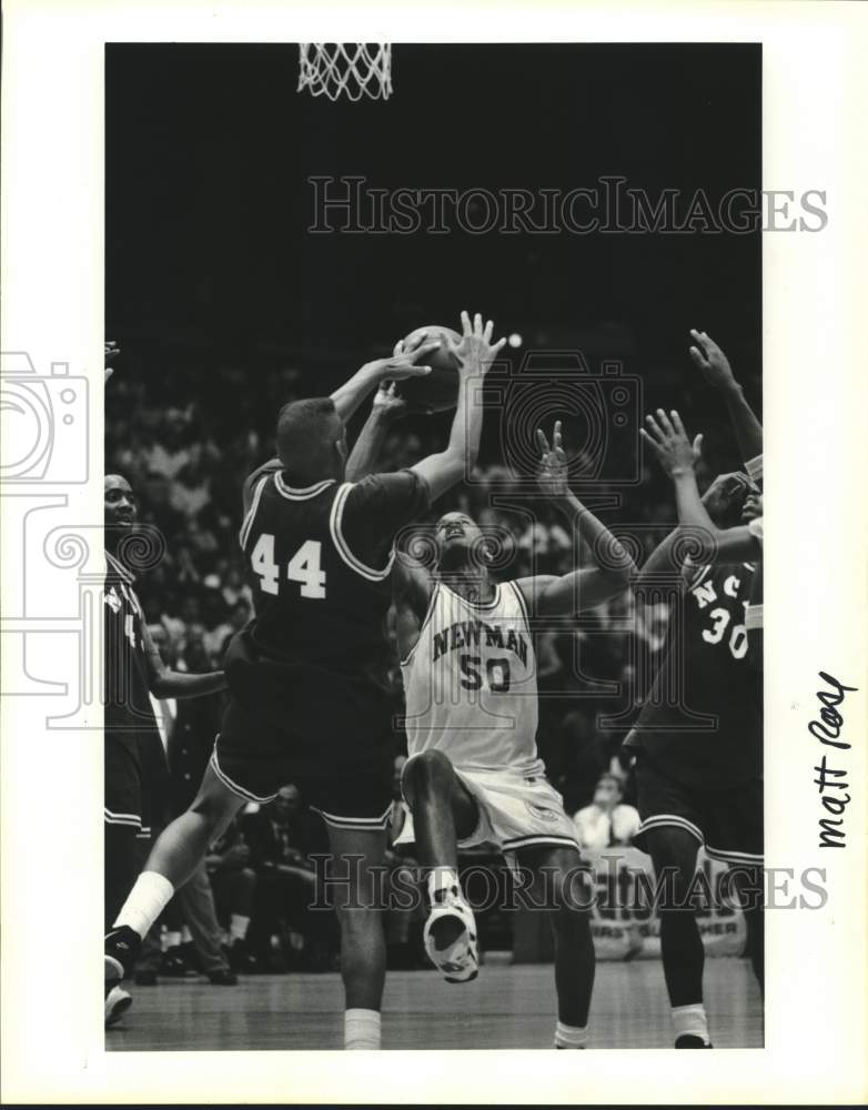 Press Photo Randy Livingston of Newman- MVP at 15 and 16 Category - Historic Images