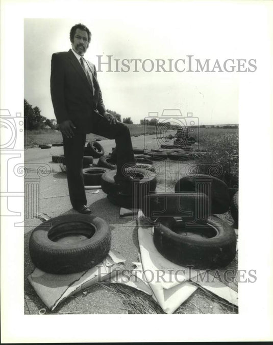 1993 Press Photo Ernest J. Laurent III, coordinator of the city of New Orleans - Historic Images