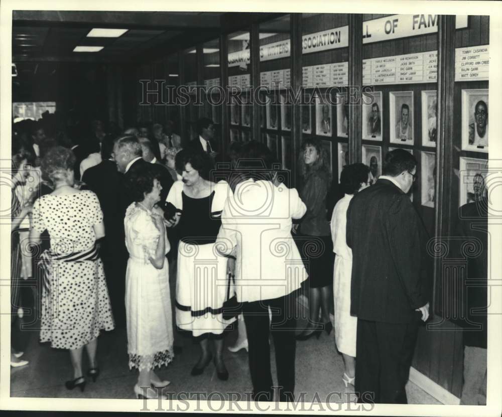 Crowd at reception at Louisiana Sports Hall of Fame - Historic Images