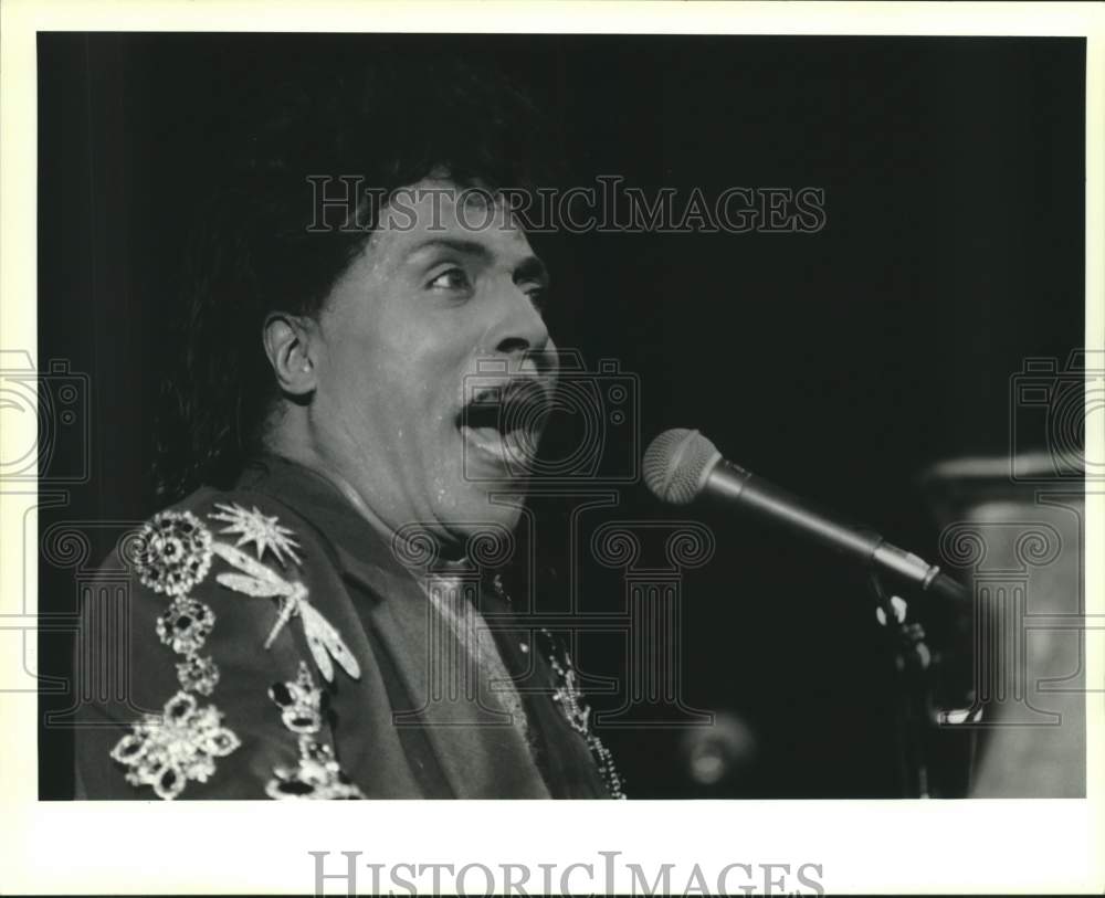 1993 Press Photo Little Richard in concert at Tad Gormley stadium - Historic Images