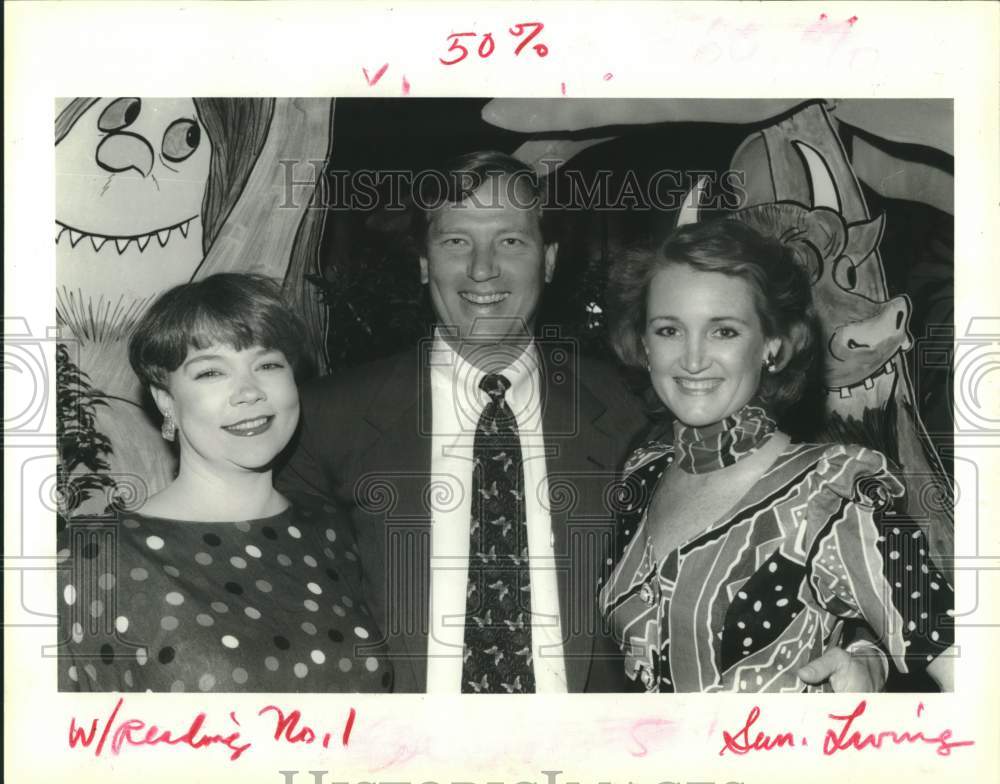 1993 Press Photo Peggy Cotogno, Jack &amp; Anne Little at St. George Fundraiser - Historic Images