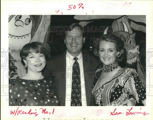 1993 Press Photo Peggy Cotogno, Jack & Anne Little at St. George Fundraiser - Historic Images
