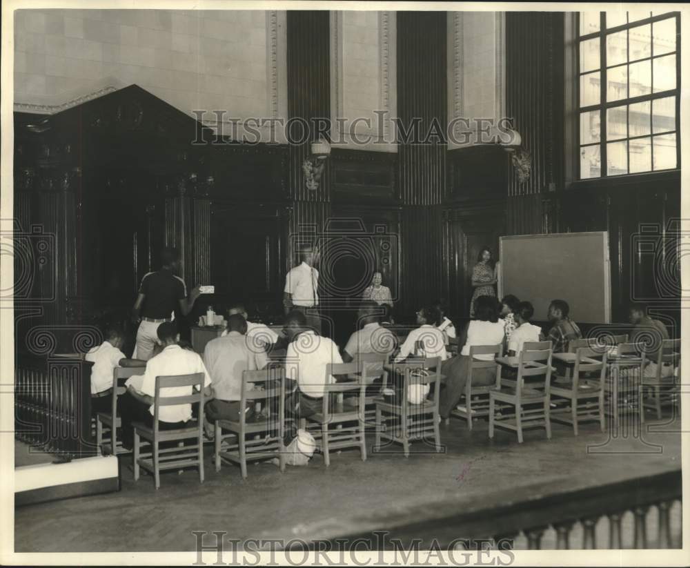 1965 Classes at Fed. Ct. Bl. in New Orleans.-Historic Images